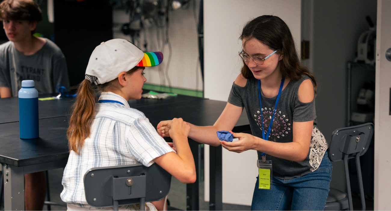 children with crafts