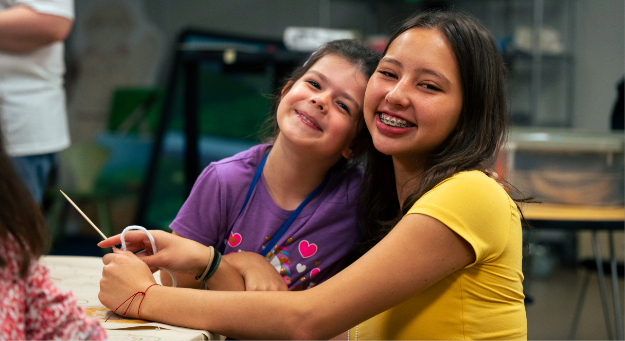 kids posing for a photo